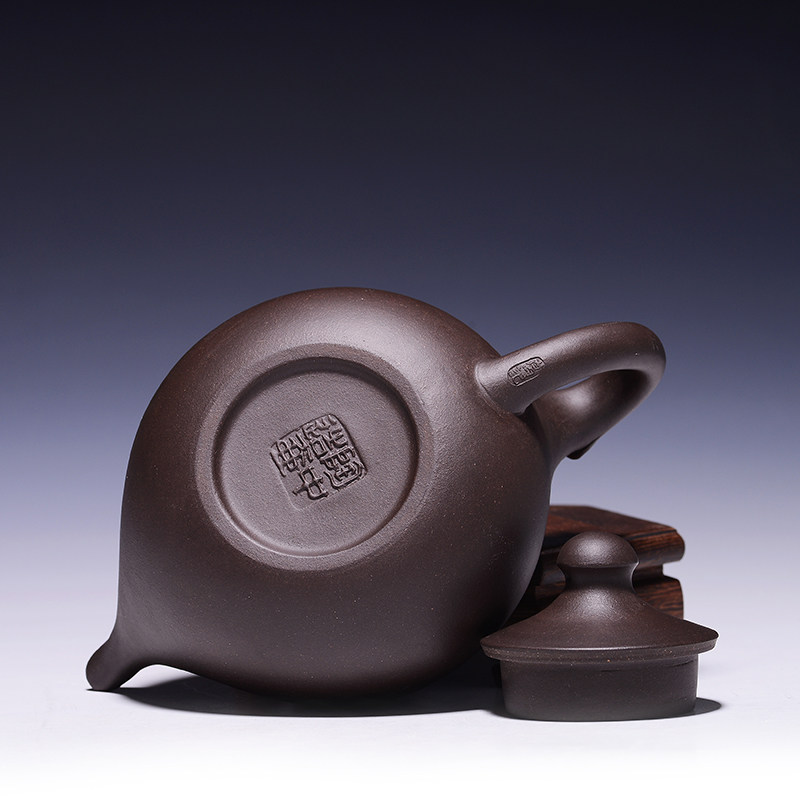 正宗宜兴紫砂壶纯全手工紫泥礼品原矿名家功夫茶茶具古典神灯茶壶