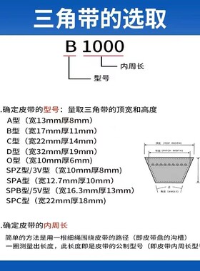 三角皮带B型B3280 B3300 B3320 B3327 B3340 B3350 B3353 B3378
