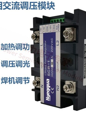 220V可控硅单相全隔离智能交流调压模块10A-200A晶闸管电压调整器