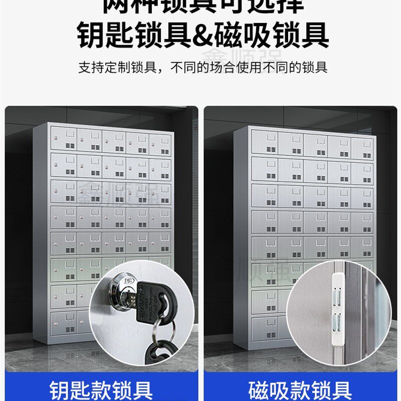 不锈钢碗柜食堂多门餐具柜医院学校餐厅餐盘收纳柜员工储物柜定制