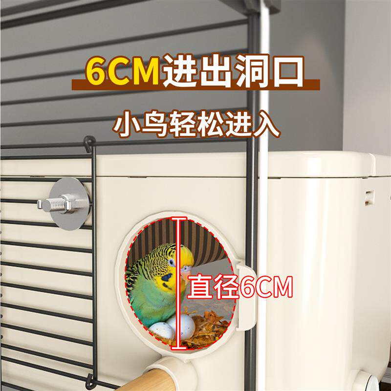 鹦鹉繁殖箱玄凤虎皮牡丹专用保暖小鸟窝可视珍珠鸟类用品鸟巢配件