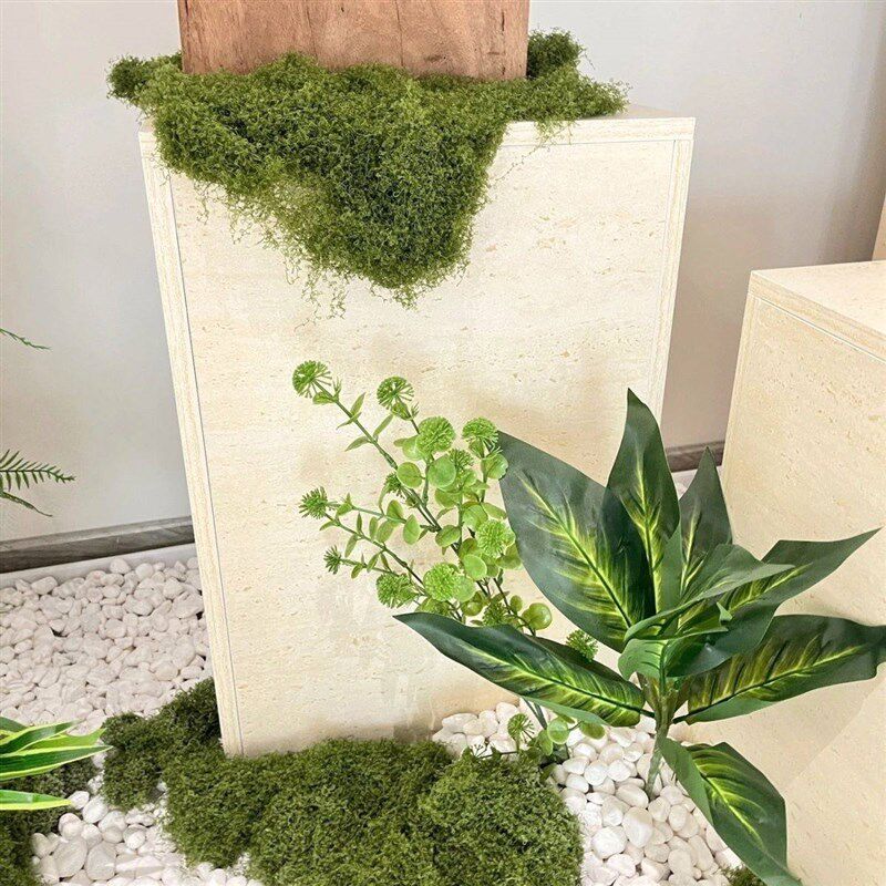 地台展示台服装店模特橱窗底座摆件饰品方形陈列道具洞石风增高
