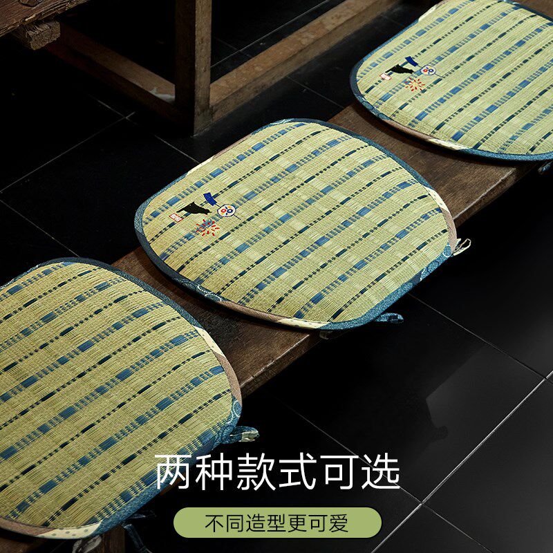 草窝天然蔺草坐垫茶椅垫2025新款草席沙发垫冰凉屁垫透气椅子垫