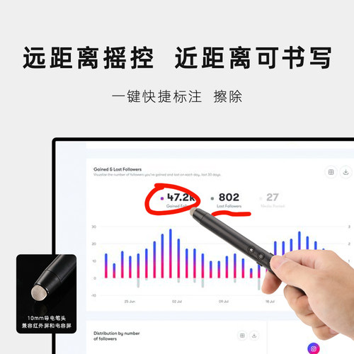 希沃电子白板翻页笔教师用多功能All可写字触控笔ppt遥控笔