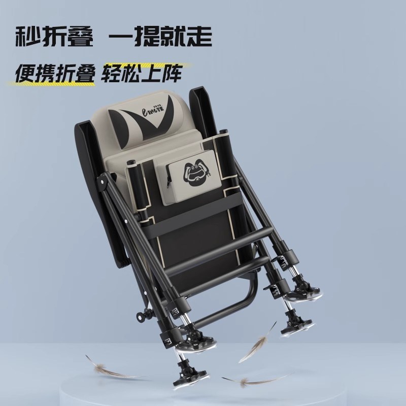 欧式钓椅新款折叠便携加厚可躺式多功能野钓台钓凳子全地形钓鱼椅