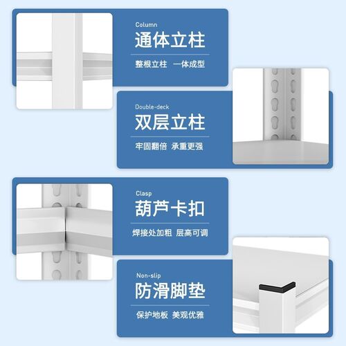 货架多层置物架家用厨房收纳架子阳台卧室多功能洞洞板储物铁架子