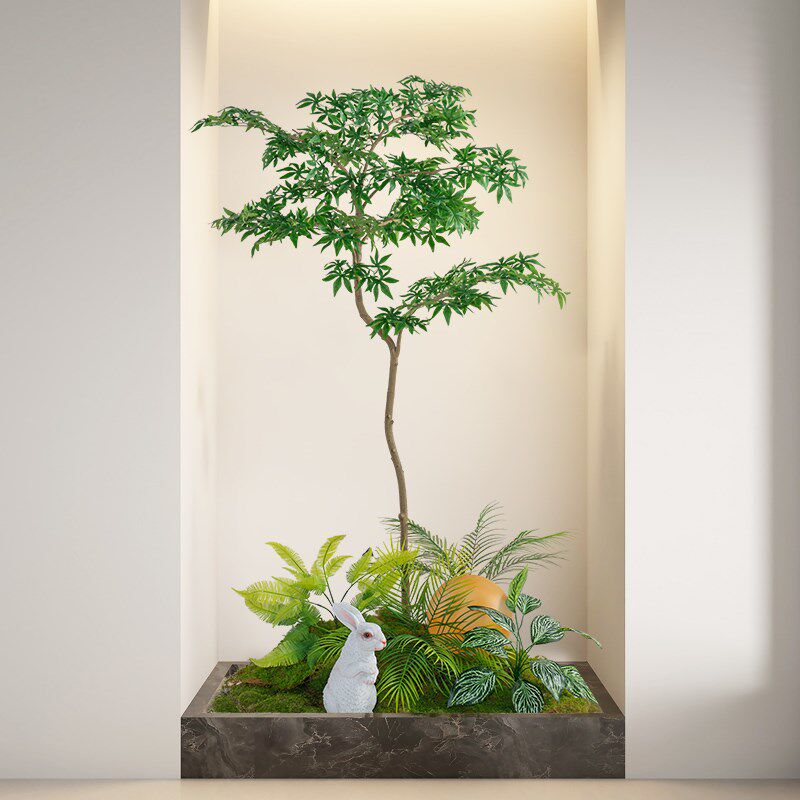 仿真绿植高端轻奢大型仿生植物盆栽枫树高级室内橱窗造景装饰盆景