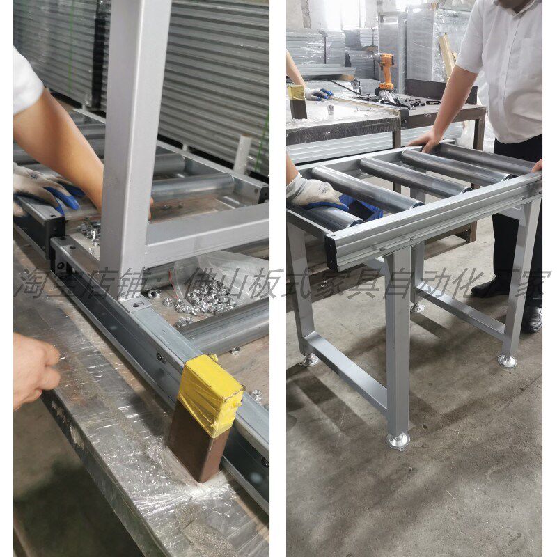 地滚线无动力滚筒输送机滑轮流水线手推滚筒线打包滚台装配生产线