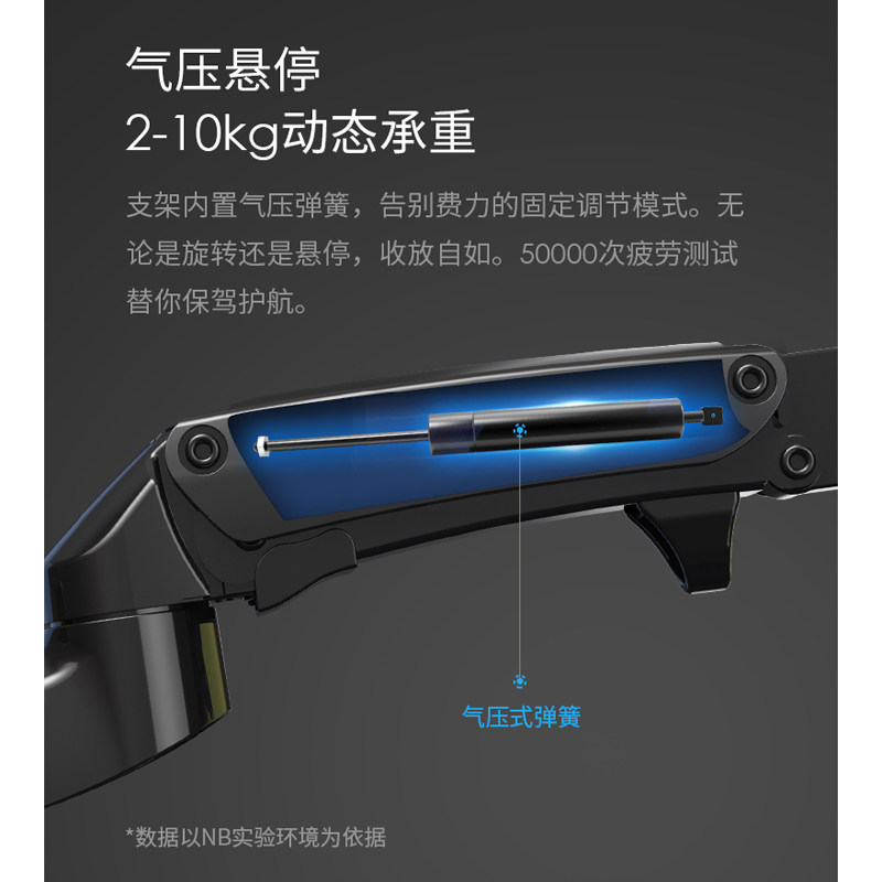NB F150 17-35英寸电脑显示器支架壁挂旋转升降屏幕挂墙伸缩F120