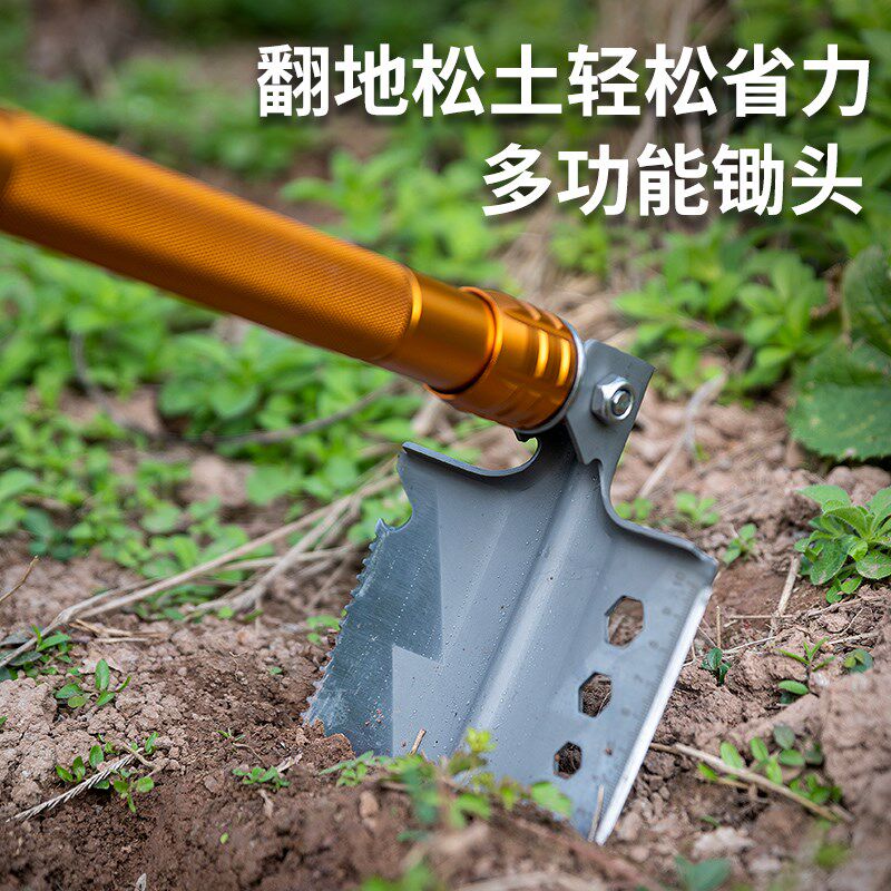 多功能加厚锰钢兵工铲户外专用可折叠新款农用家用车载铲锹挖锄头
