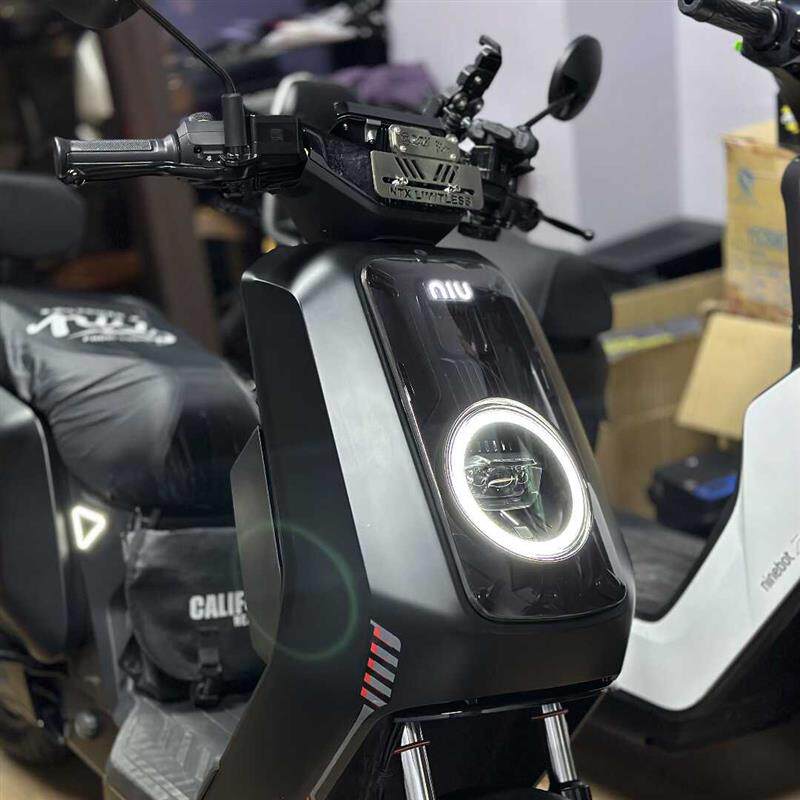 小牛POX电动摩托车前挡风板nxt不锈钢金属防风牌装饰改装直上配件