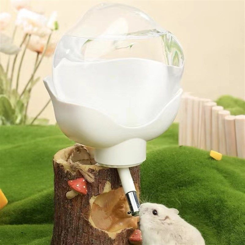 【气球花水壶】蜜袋鼯水壶仓鼠饮水器水墩防漏水杯金丝熊自动滚珠