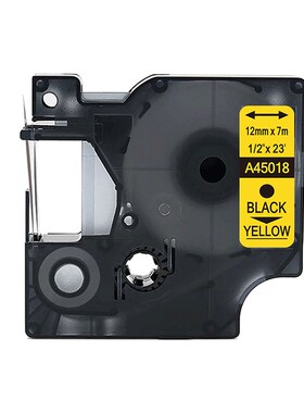 适用dymo标签机D1色带12mm 9便携lm160佳博h12艾力生e100打印贴纸