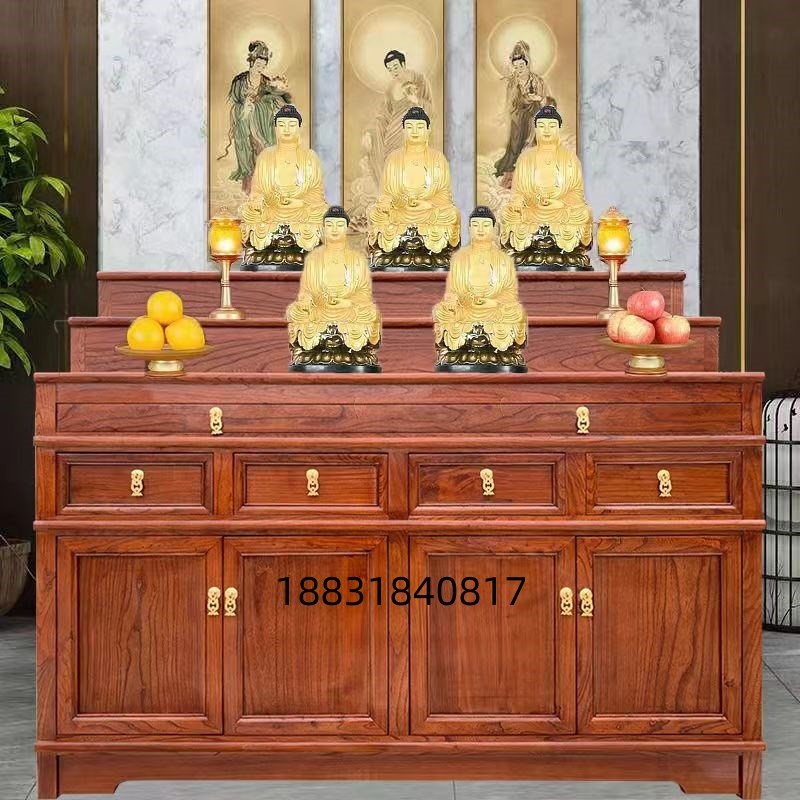 实木供桌供台三层佛桌香案供案佛台供天台桌大殿堂口藏式祠堂寺院