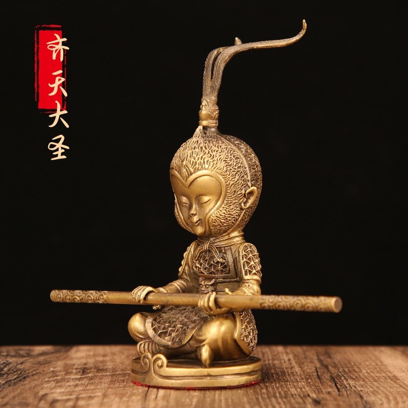 齐天大圣孙悟空纯铜佛像摆件斗战胜佛汽车室内摆饰玄关办公室装饰