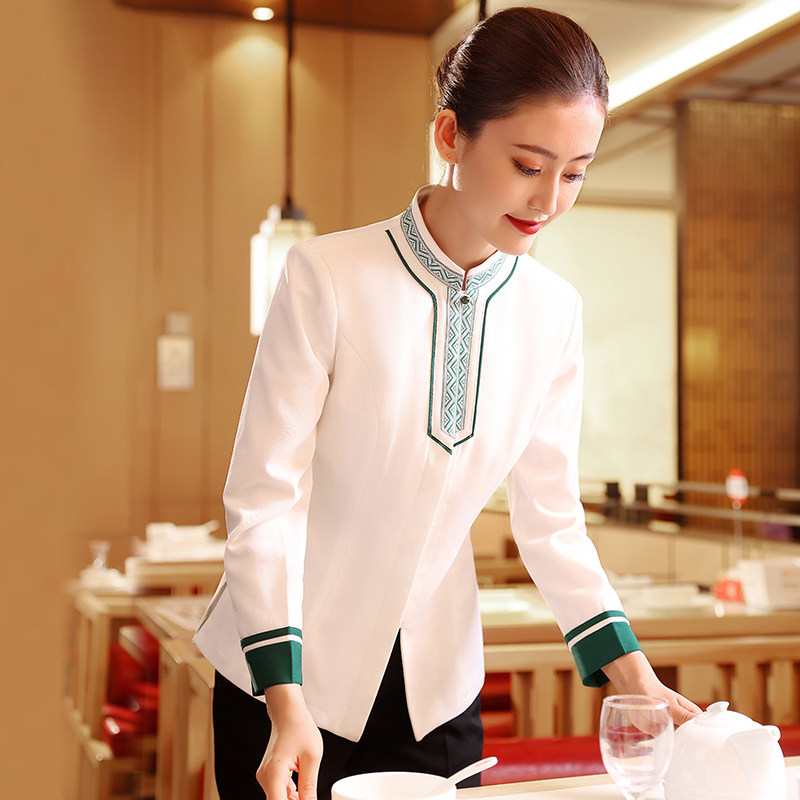 衣研堂火锅店工作服女秋冬餐饮饭店服装酒店餐厅服务员工装长袖
