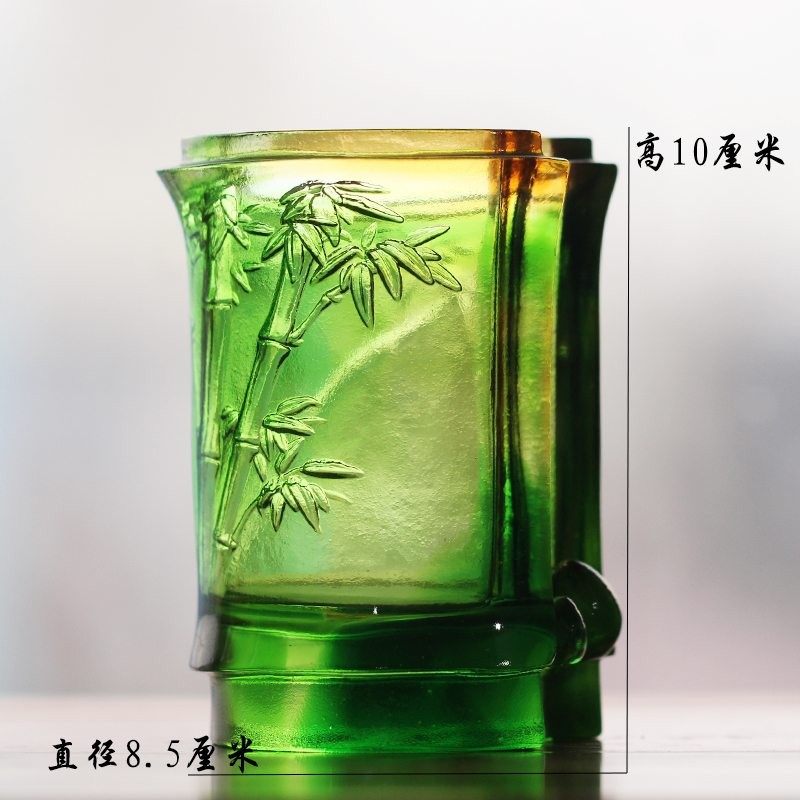 琉璃节节高竹子笔筒摆件家用教师节学习送礼祝福桌面摆放装饰礼品