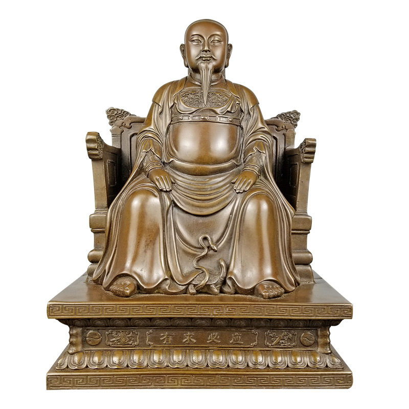 铜玄天上帝摆件真武大帝铜像玄武大帝武当山玄武神桌面金殿祖师爷