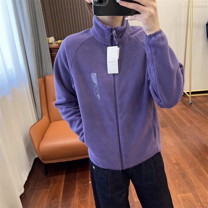 快屯吧!缘货!防风摇粒绒立领保暖拉链茄克夹克外套秋冬外套女