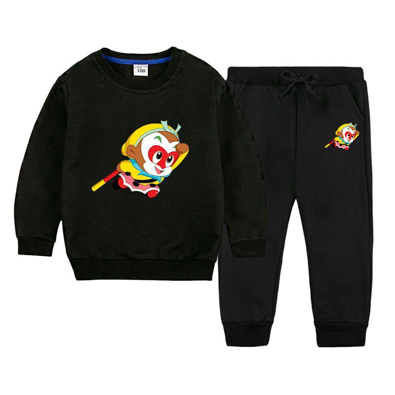 男童长袖套装孙悟空衣服童装秋装儿童秋季薄款纯棉卫衣齐天大圣潮
