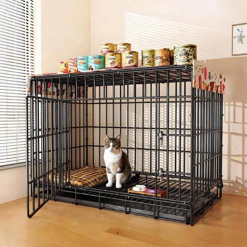 猫笼子家用室内超大自由空间双层带厕所一体可折叠便捷外出猫别墅
