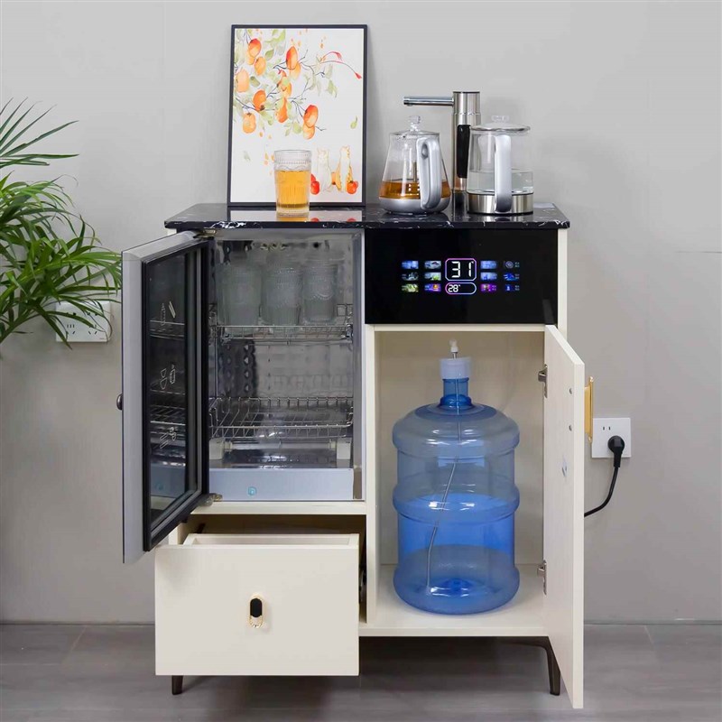 【香港包邮】智能茶吧机2025新款家用实木高档全自动饮水机立式餐