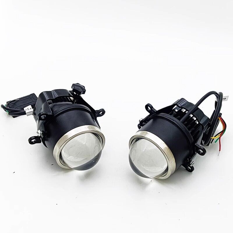 3寸12V40W汽车货车切线雾灯总成LED双光透镜高低灯防水远近光一体