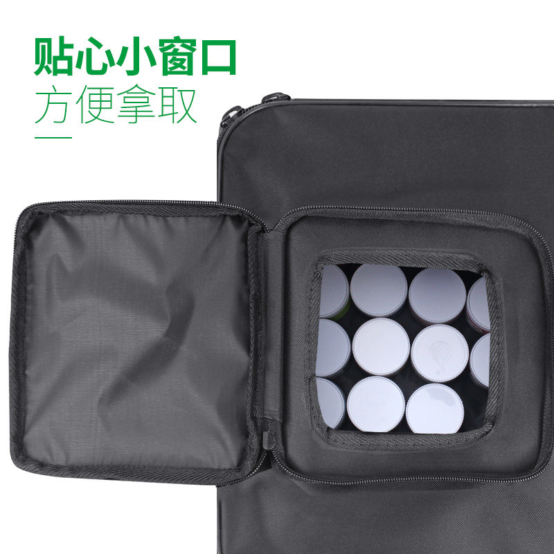 手提大号布艺工具箱防水美术工具箱帆布画箱大容量水粉颜料箱画画