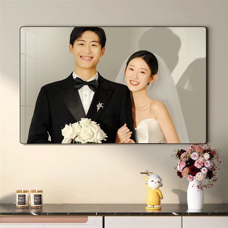 婚纱照定制挂墙洗照片做成相框床头结婚照精修水晶冲洗放大挂画