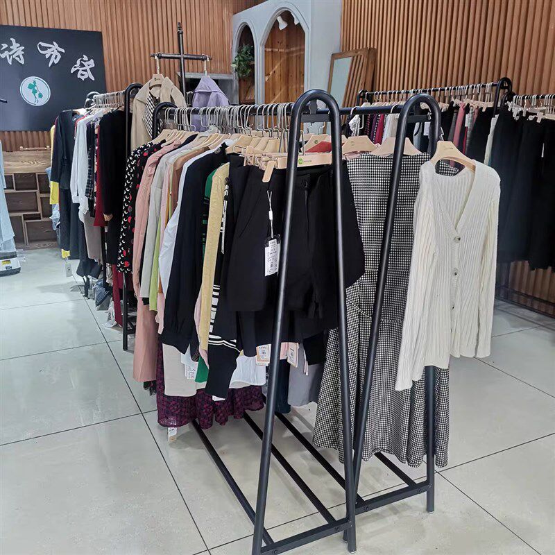 不掉漆铁艺展示架落地式女装店货架中岛架高档礼服衣服架子 特价