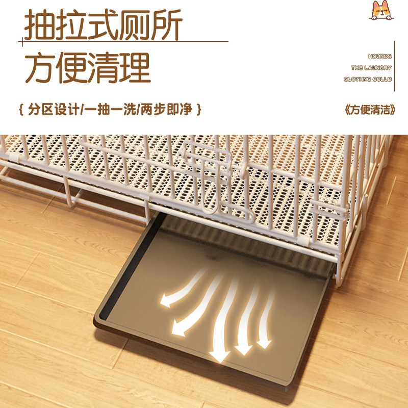 2025新款宠物笼家用便携式可折叠 室内猫狗笼多尺寸选择