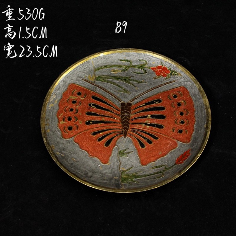 vintage欧式复古董黄铜法式置物水果长盘子婚庆软装高端金属托盘