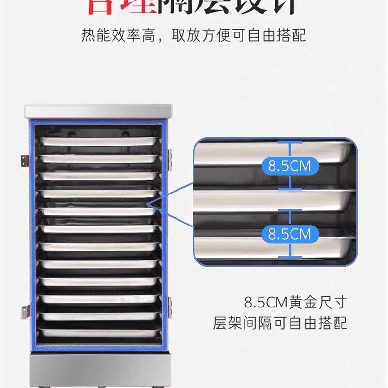 蒸饭车商用220v全自动电蒸箱家用小型两盘三盘四盘六盘燃气蒸饭柜