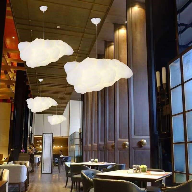云朵灯吊灯服装店奶茶店创意幼儿园装饰灯儿童房云彩灯店铺橱窗灯