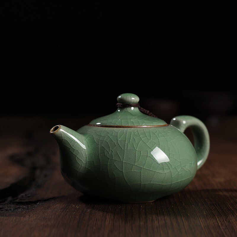 陶瓷单壶 龙泉青瓷茶壶 功夫茶具 哥窑弟窑汝窑紫砂茶道过滤茶壶