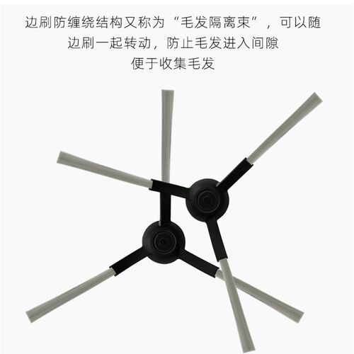 适配云米互联网扫地机器人Pro配件VXVC01-JG主刷边刷滤网拖布支架