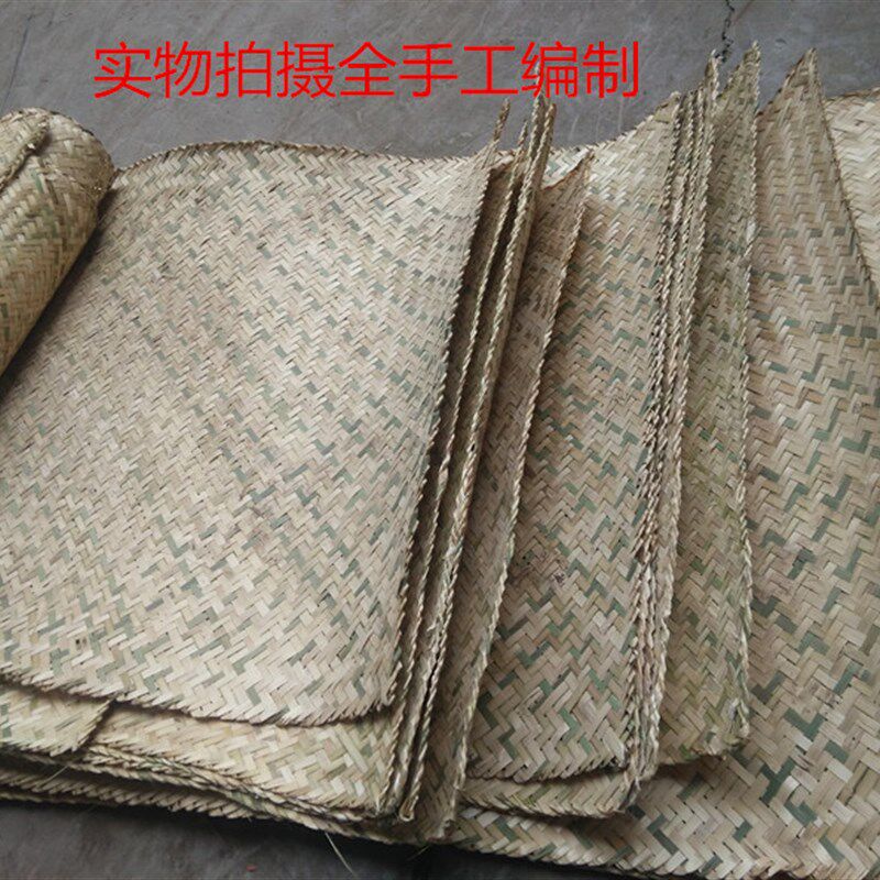 普通新款装饰装修席子 粗糙二青二黄竹编凉手工编制竹席 挡席围席