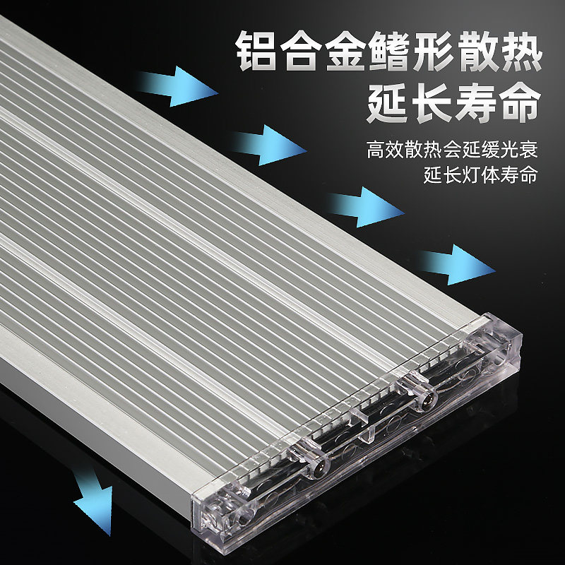 高支架铝合金水族箱照明专用灯鱼缸灯LED灯超亮水草夹子灯草缸灯