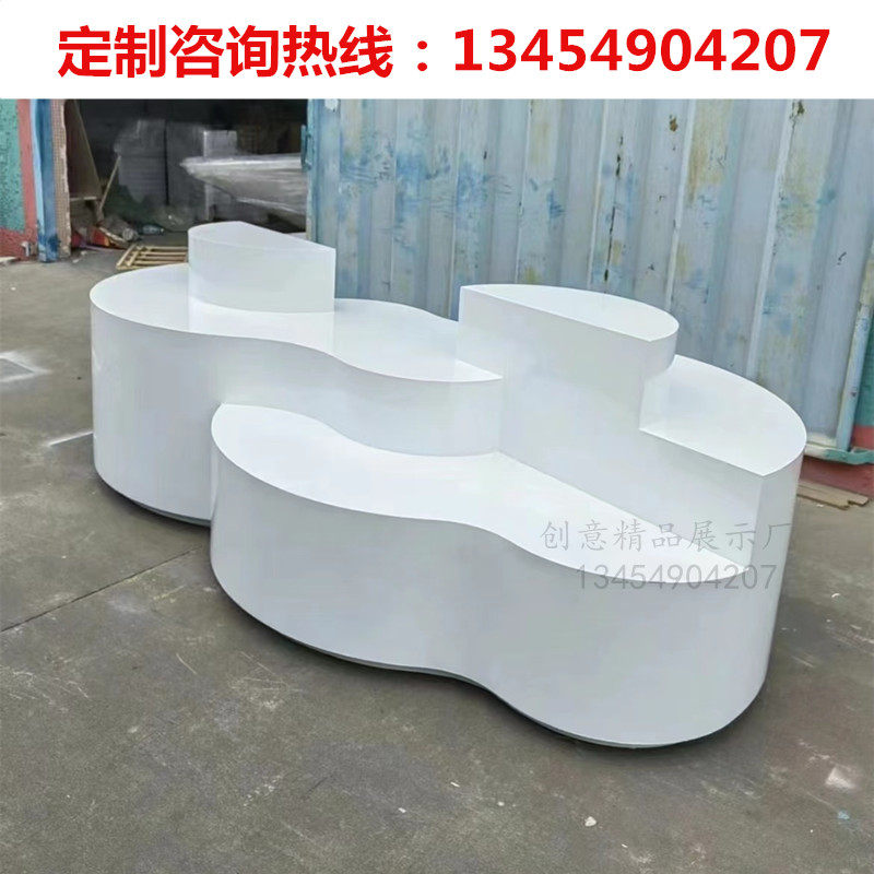 商场鞋包中岛柜展示台化妆品发光促销台多层展柜展台展示架货物架