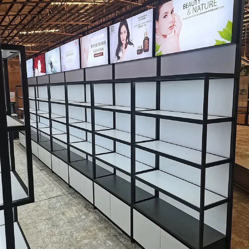 新款烤漆化妆品展示柜产品展示柜美容院展示柜