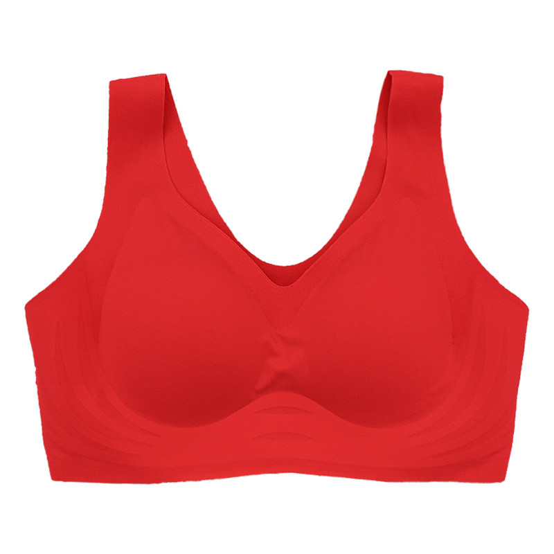 正品无痕聚拢缩胸内衣女无钢圈大胸显小防下垂文胸收副乳美背胸罩