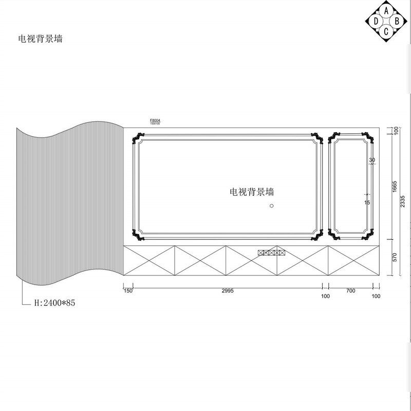 pu线条法式电视背景墙天花吊顶角花仿石膏线武汉同城上门免费测量
