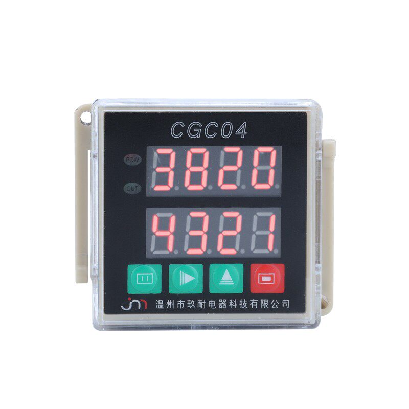 智能双数显计数器 预置计米器 转数表 累时器流水线冲床感应CGC04