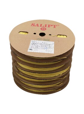 黄色热缩管绝缘套管 UL环保阻燃1/2/3/4/5/6/10/12/20mm整卷包