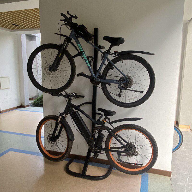 自行车家用立式停车架公路单车挂架儿童平衡车墙壁挂钩免打洞两台
