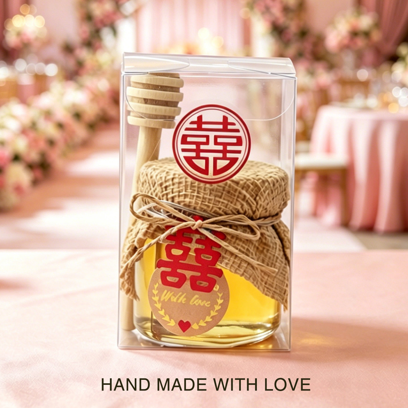 喜蜜喜进门蜂蜜50g 婚礼婚庆喜蜜成品伴手礼小瓶喜蜜回礼结婚蜂蜜