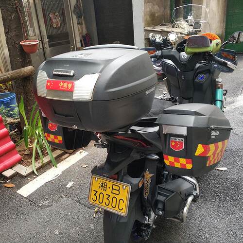 夏德适用光阳ST250摩托车支架尾架边架侧边箱尾箱靠背夏德三箱
