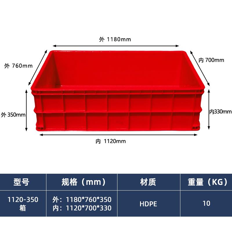 加厚超大号1米箱熟料1180*760*350塑料箱水产养殖箱养龟箱周转箱