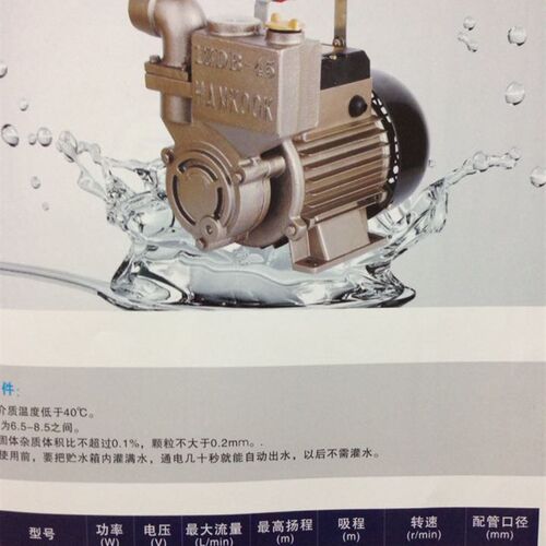 1ZDB-35自吸式离心清水泵 抽水大流量 高扬程家用增压泵水塔送水