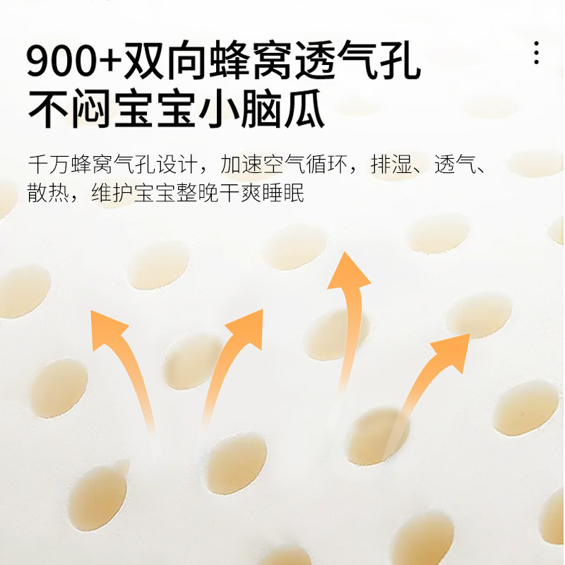 心香宜婴儿定型枕0-6个月-3岁新生宝宝防偏头扁头型矫正乳胶枕头